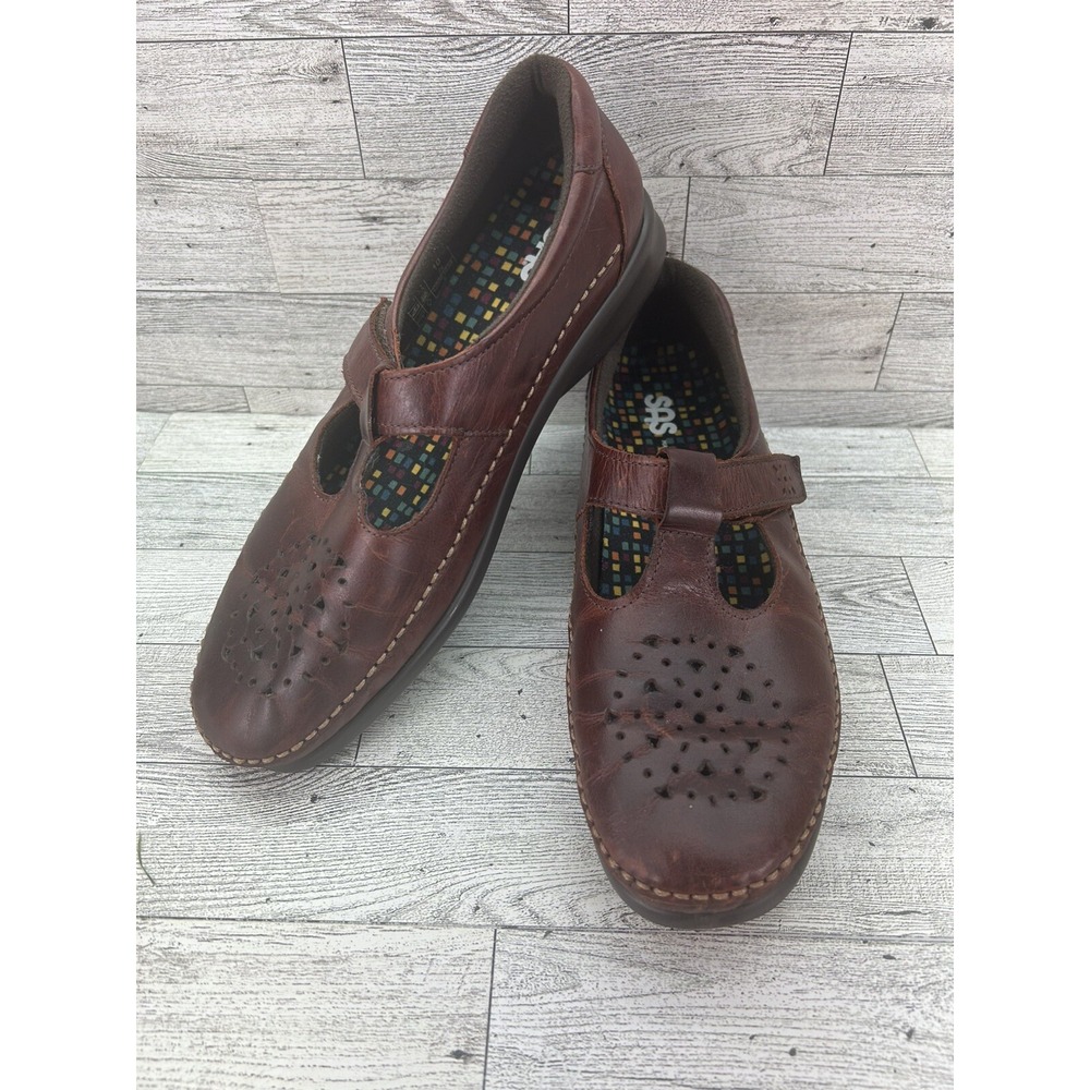 SAS Shoes Womens Size 10N Walnut Willow Mary‎ Jane Tripad Comfort Slip On USA